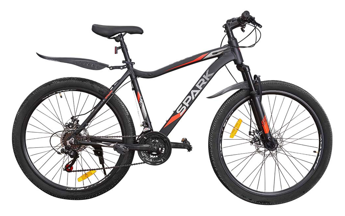 Фотография Велосипед SPARK DAN 26" 2021, размер L, черно-красный